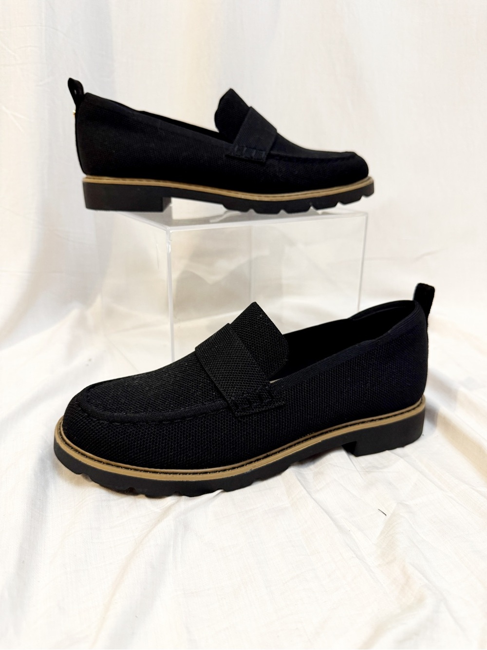 Sunday Walks Loafers for Women, Breathable Knit Slip-On Casual Shoes size 9